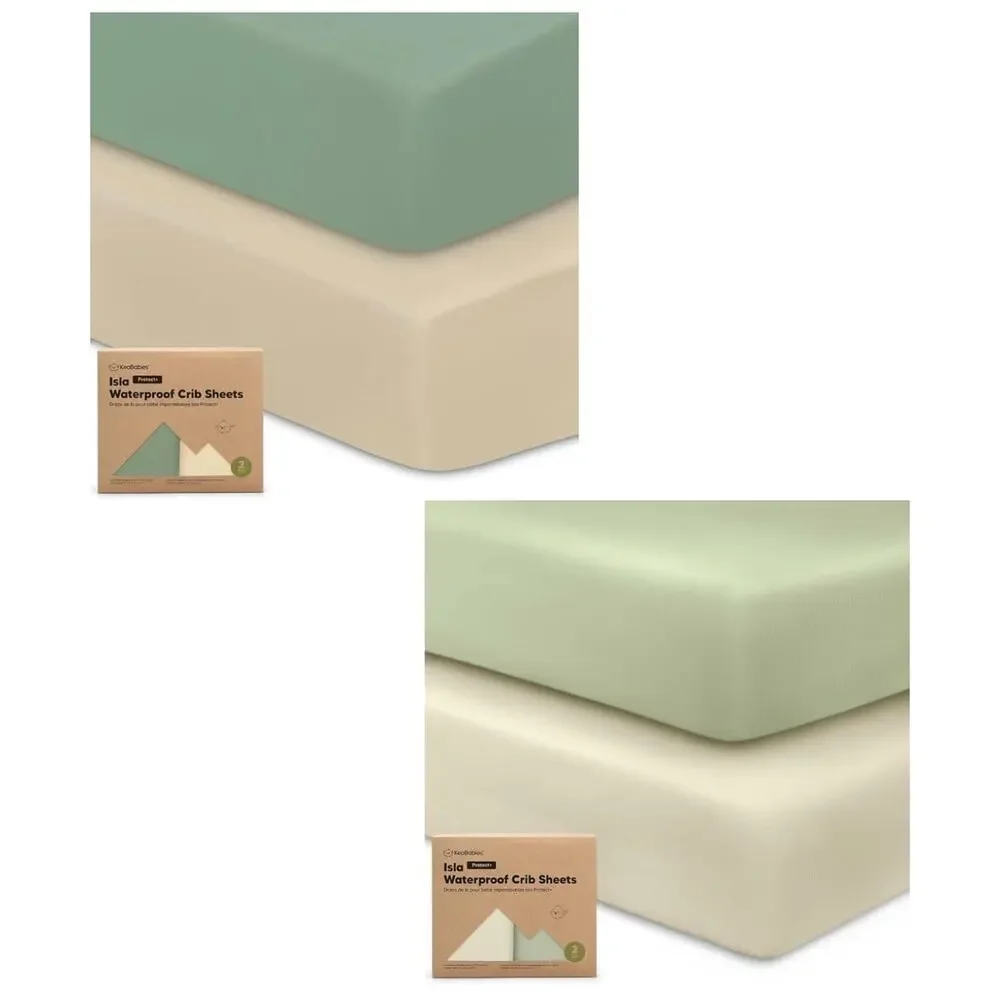NIB‎ - KeaBabies Waterproof Crib Sheet Set